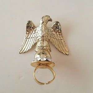 GASOLINE GLAMOUR GOLD EAGLE RING
